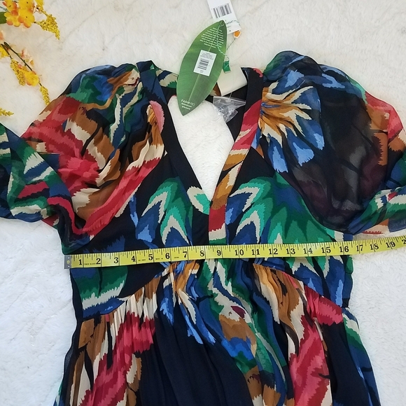 FARM RIO Black Chevron Forest Maxi Dress - Picture 8 of 10